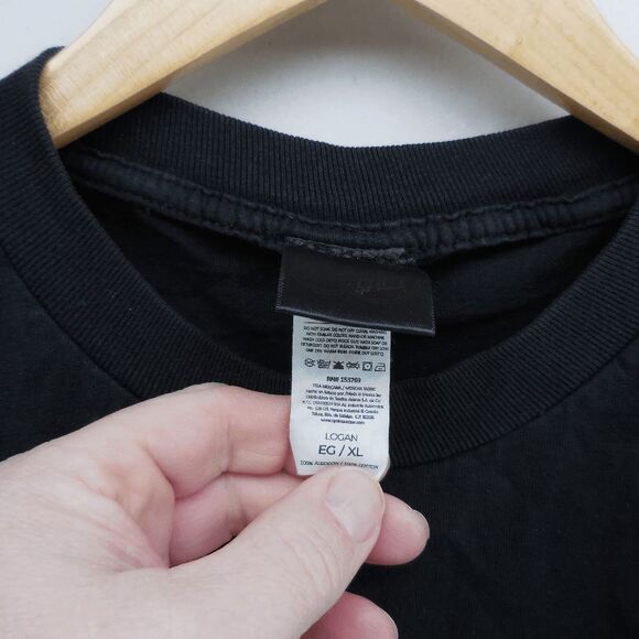 Santa Cruz Skateboard Fire Logo Shirts Mens XL Y2K Black Front Back California - Picture 3 of 3